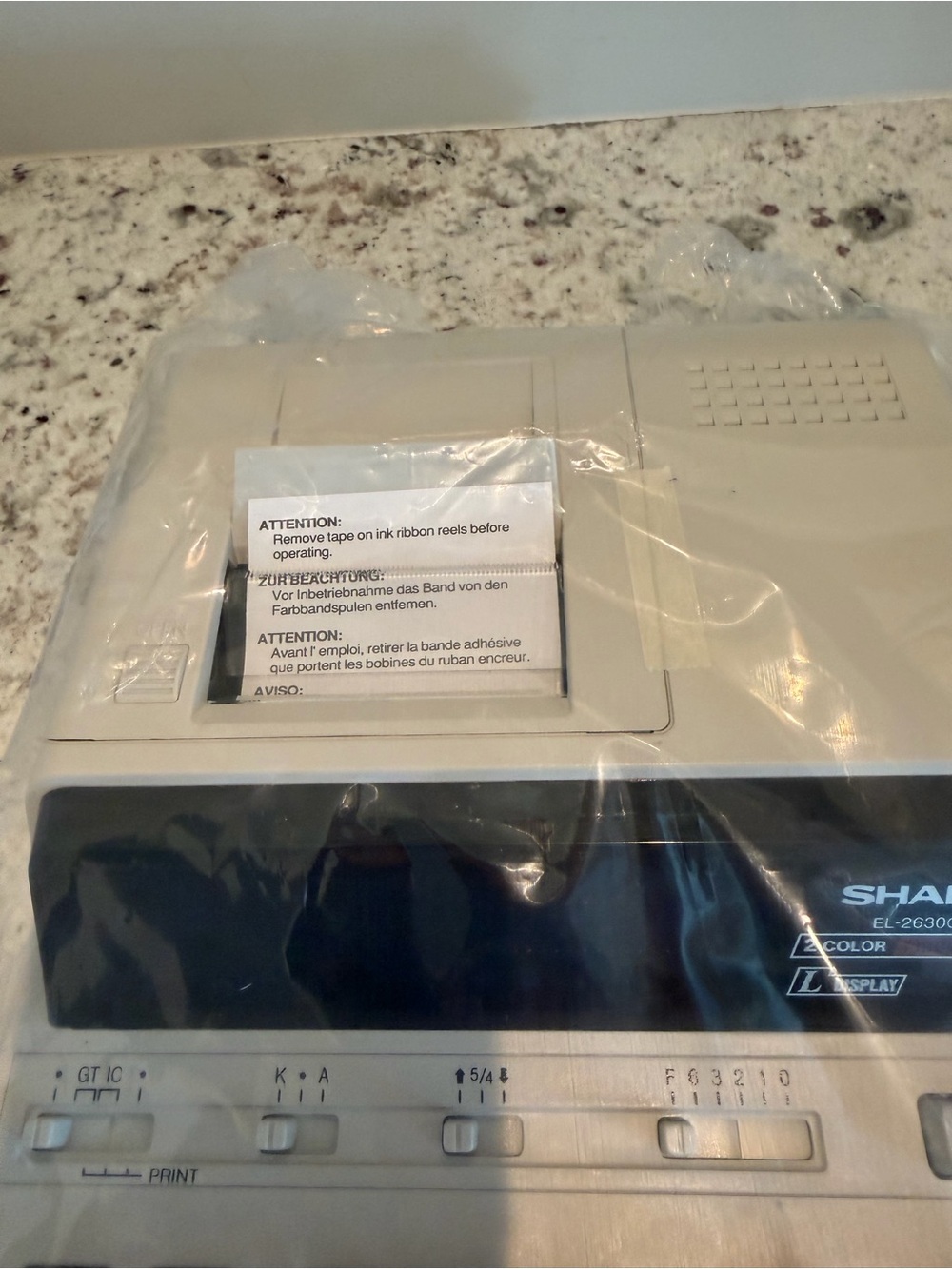 NWOT Sharp EL-2630GII 2-Color Ribbon Printing Calculator Adding Machine 12-Digit - Picture 8 of 13